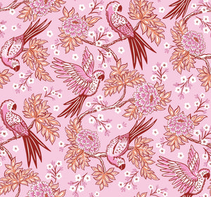 Women's Blossom Parrot cotton poplin pajama set – view 9