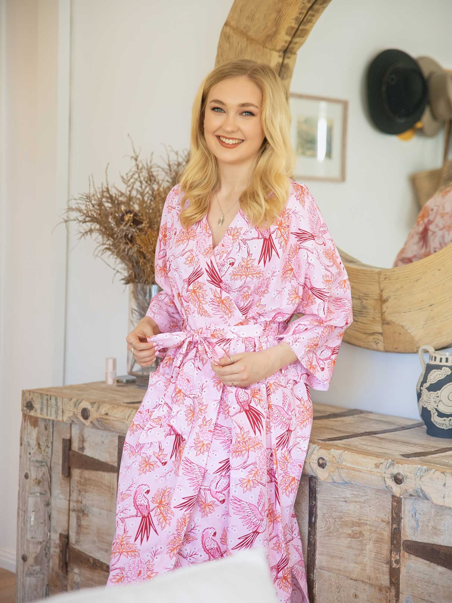Blossom Parrot Robe